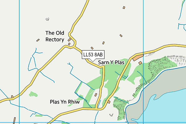 LL53 8AB map - OS VectorMap District (Ordnance Survey)