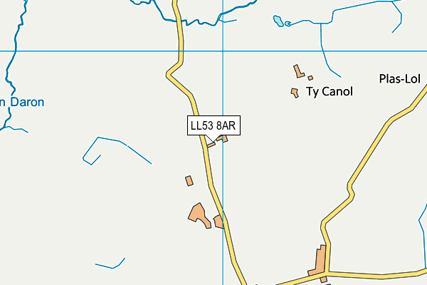 LL53 8AR map - OS VectorMap District (Ordnance Survey)