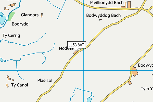 LL53 8AT map - OS VectorMap District (Ordnance Survey)