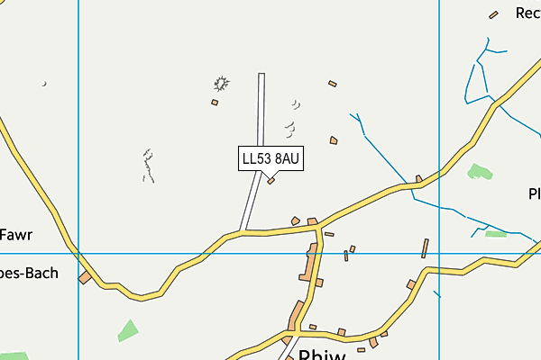 LL53 8AU map - OS VectorMap District (Ordnance Survey)