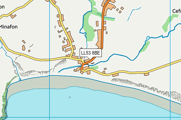 LL53 8BE map - OS VectorMap District (Ordnance Survey)