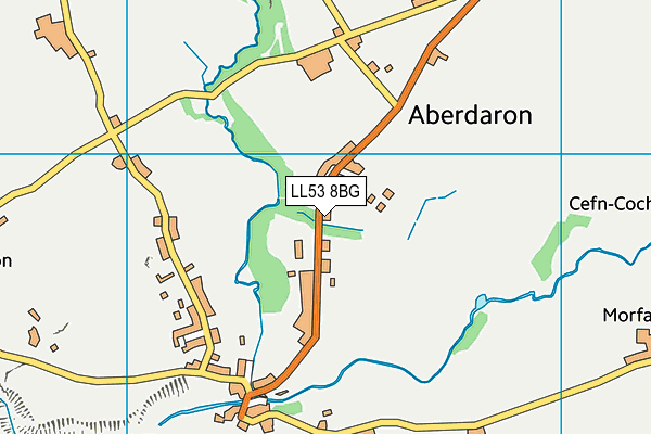 LL53 8BG map - OS VectorMap District (Ordnance Survey)