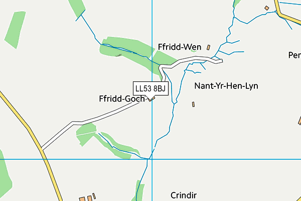 LL53 8BJ map - OS VectorMap District (Ordnance Survey)