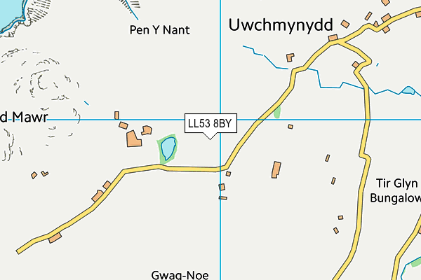LL53 8BY map - OS VectorMap District (Ordnance Survey)
