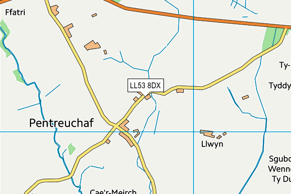 LL53 8DX map - OS VectorMap District (Ordnance Survey)