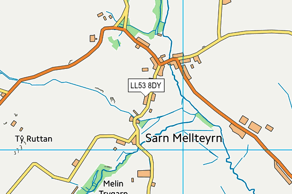 LL53 8DY map - OS VectorMap District (Ordnance Survey)