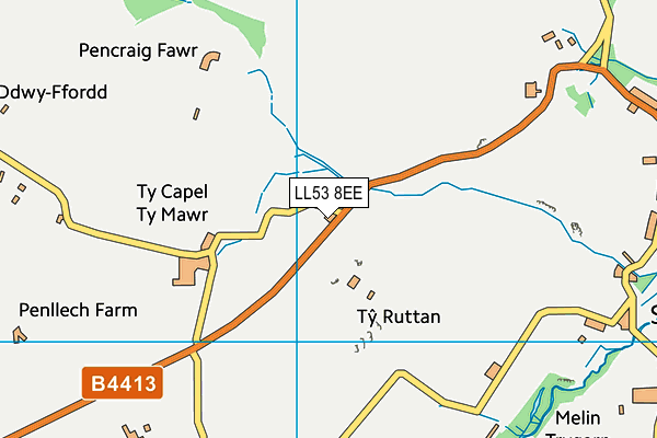 LL53 8EE map - OS VectorMap District (Ordnance Survey)