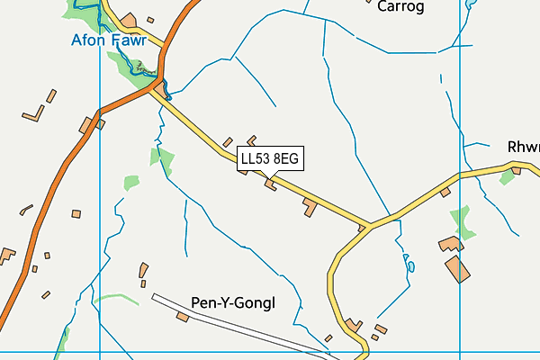 LL53 8EG map - OS VectorMap District (Ordnance Survey)