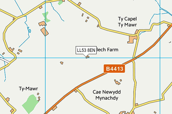 LL53 8EN map - OS VectorMap District (Ordnance Survey)