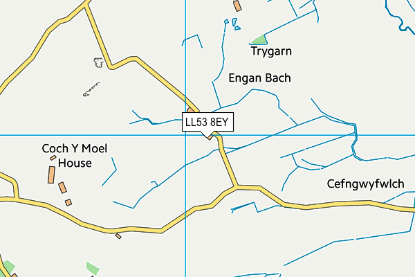 LL53 8EY map - OS VectorMap District (Ordnance Survey)