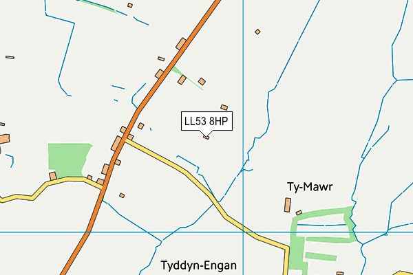 LL53 8HP map - OS VectorMap District (Ordnance Survey)
