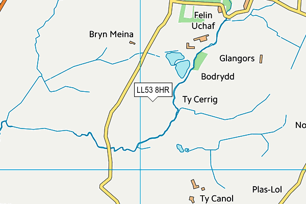 LL53 8HR map - OS VectorMap District (Ordnance Survey)