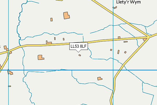 LL53 8LF map - OS VectorMap District (Ordnance Survey)