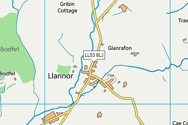 LL53 8LJ map - OS VectorMap District (Ordnance Survey)