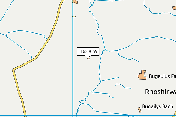 LL53 8LW map - OS VectorMap District (Ordnance Survey)