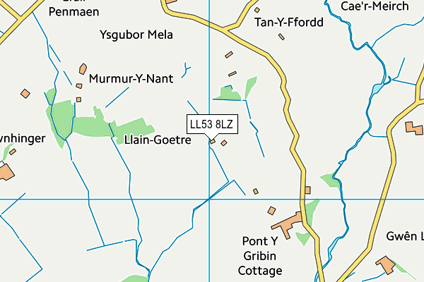 LL53 8LZ map - OS VectorMap District (Ordnance Survey)