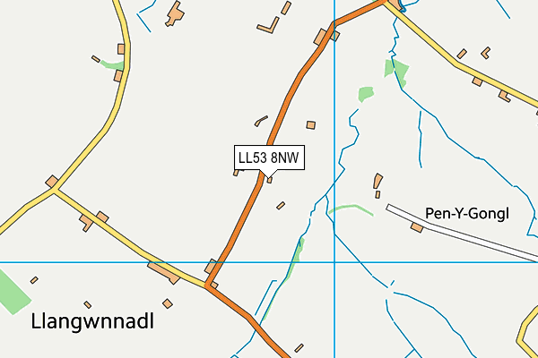 LL53 8NW map - OS VectorMap District (Ordnance Survey)