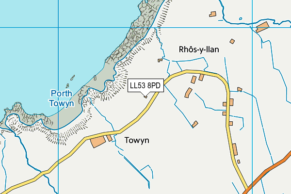 LL53 8PD map - OS VectorMap District (Ordnance Survey)