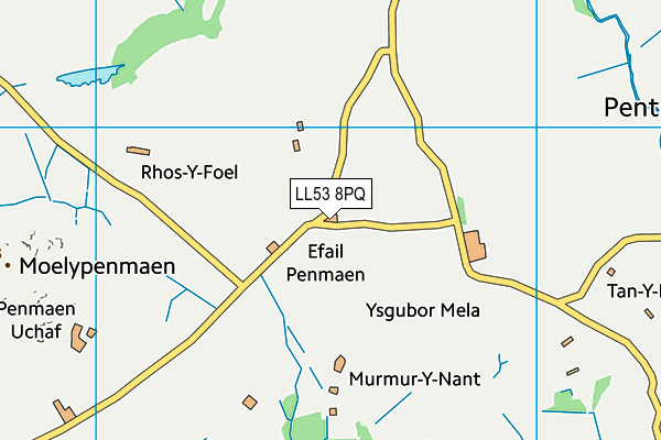 LL53 8PQ map - OS VectorMap District (Ordnance Survey)