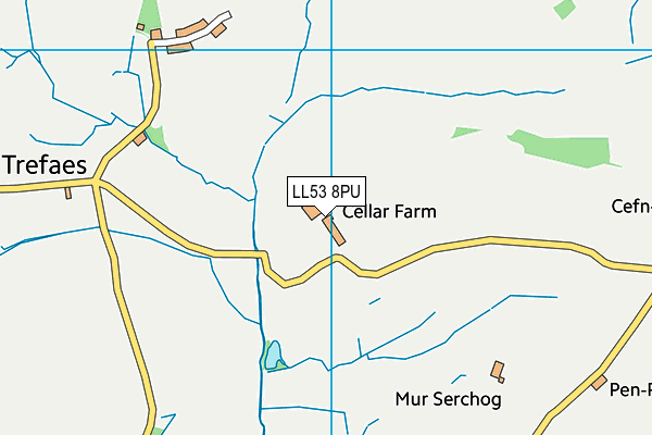 LL53 8PU map - OS VectorMap District (Ordnance Survey)