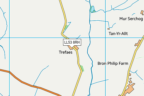 LL53 8RH map - OS VectorMap District (Ordnance Survey)