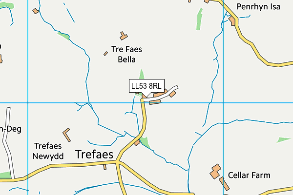 LL53 8RL map - OS VectorMap District (Ordnance Survey)