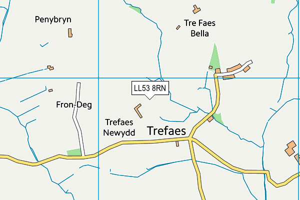 LL53 8RN map - OS VectorMap District (Ordnance Survey)