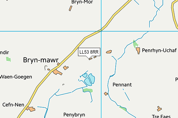 LL53 8RR map - OS VectorMap District (Ordnance Survey)