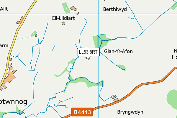 LL53 8RT map - OS VectorMap District (Ordnance Survey)