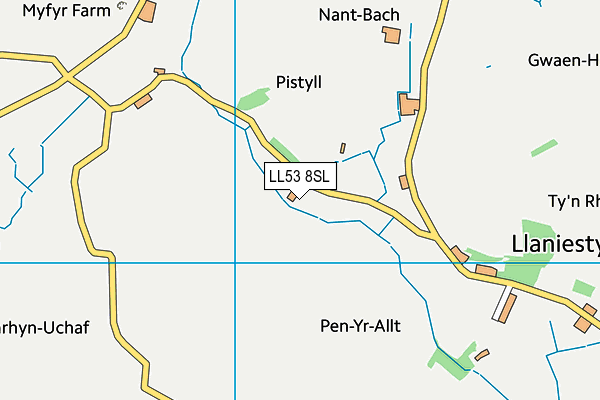 LL53 8SL map - OS VectorMap District (Ordnance Survey)