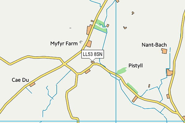 LL53 8SN map - OS VectorMap District (Ordnance Survey)