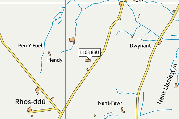 LL53 8SU map - OS VectorMap District (Ordnance Survey)