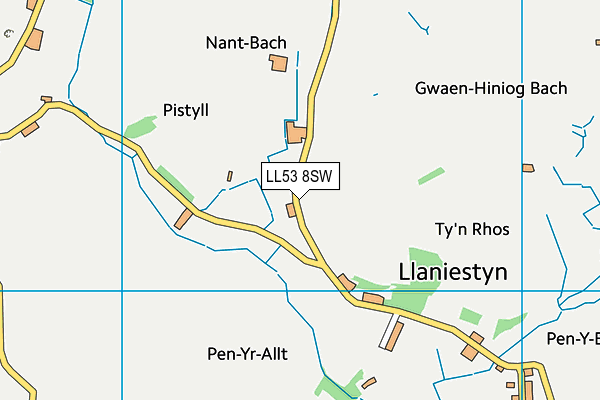 LL53 8SW map - OS VectorMap District (Ordnance Survey)