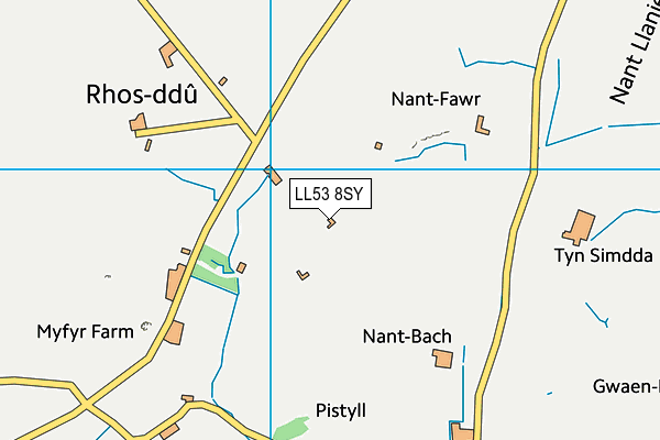 LL53 8SY map - OS VectorMap District (Ordnance Survey)