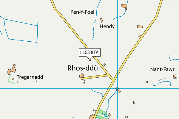 LL53 8TA map - OS VectorMap District (Ordnance Survey)