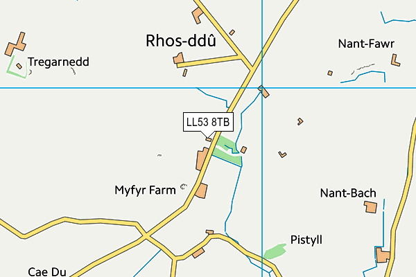 LL53 8TB map - OS VectorMap District (Ordnance Survey)