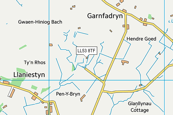 LL53 8TF map - OS VectorMap District (Ordnance Survey)