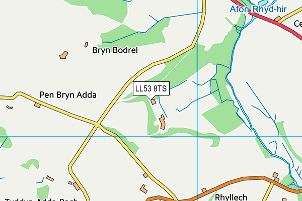LL53 8TS map - OS VectorMap District (Ordnance Survey)
