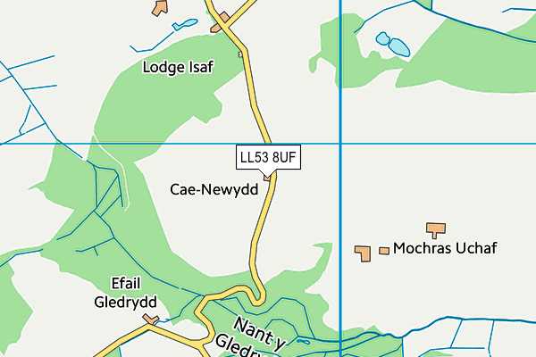 LL53 8UF map - OS VectorMap District (Ordnance Survey)