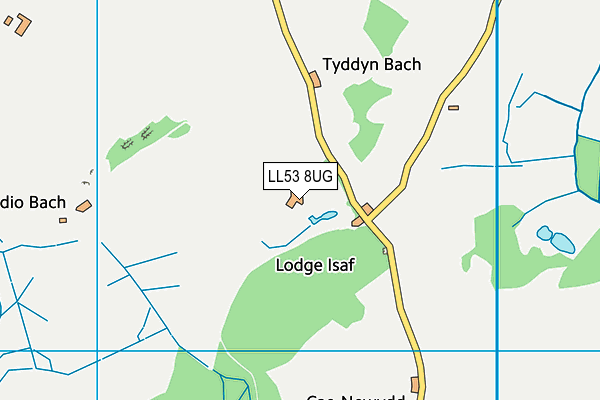 LL53 8UG map - OS VectorMap District (Ordnance Survey)