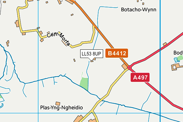 LL53 8UP map - OS VectorMap District (Ordnance Survey)