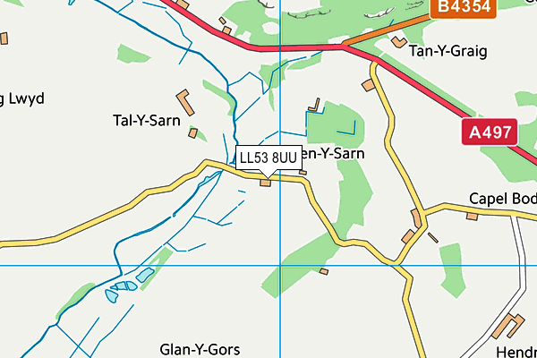 LL53 8UU map - OS VectorMap District (Ordnance Survey)