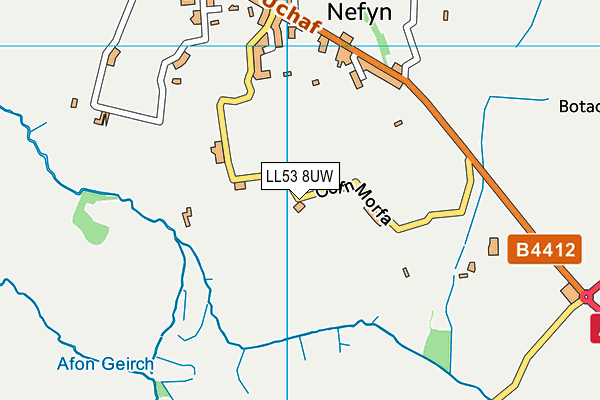 LL53 8UW map - OS VectorMap District (Ordnance Survey)