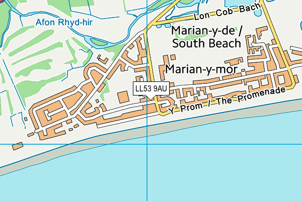 LL53 9AU map - OS VectorMap District (Ordnance Survey)