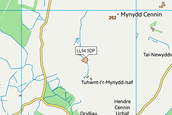 LL54 5DP map - OS VectorMap District (Ordnance Survey)