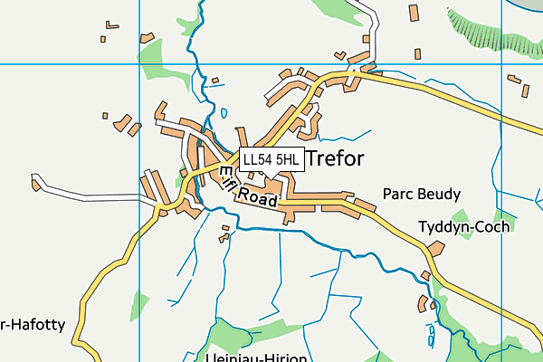 LL54 5HL map - OS VectorMap District (Ordnance Survey)