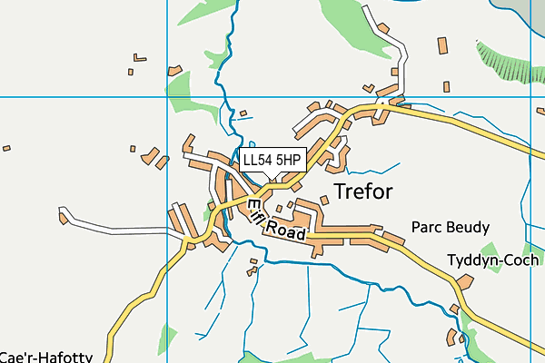 LL54 5HP map - OS VectorMap District (Ordnance Survey)