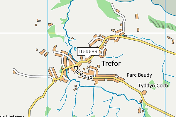 LL54 5HR map - OS VectorMap District (Ordnance Survey)