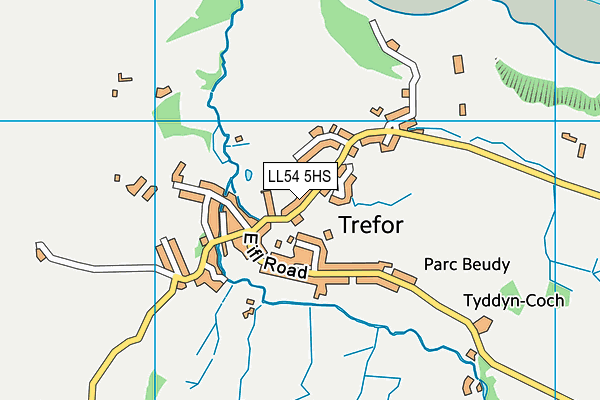 LL54 5HS map - OS VectorMap District (Ordnance Survey)