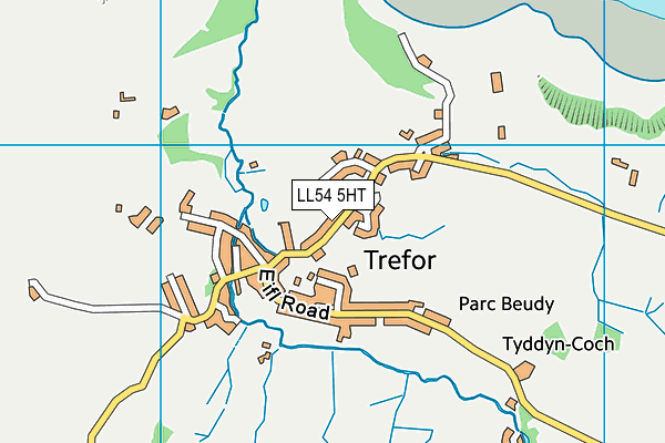 LL54 5HT map - OS VectorMap District (Ordnance Survey)